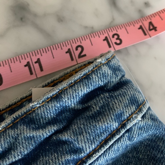 Zara denim skirt with drop waist and flared hem midi length size XS - Picture 7 of 10